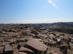 Ein bisschen Wall-E-Welt auf dem Rücken des Brandbergs.